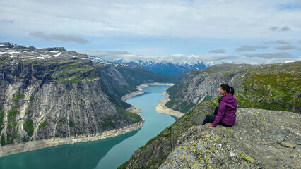 Majestic View Over Fjords of Norway at Dawn, Trolltunga, Norway