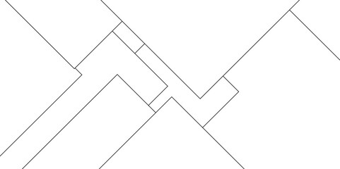 Abstract industrial Design random lines black on white background.Geometric seamless minimalist pattern with straight lines design.luxury black geometric random chaotic lines.squares and triangle line