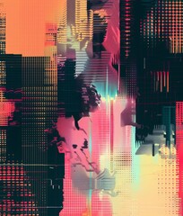 Graphic design abstract layout. Motion, curve distorted line on black background Design for page, website banner, text, typography project, perspective and advertising project. High quality photo