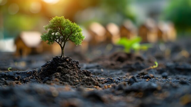 A Tiny Tree s Triumphant Regrowth Symbolizes Community Resilience After a Storm