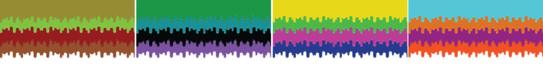 Colorfull Paint dripping vector.