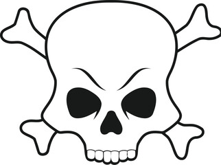 skeleton minimalist logo design