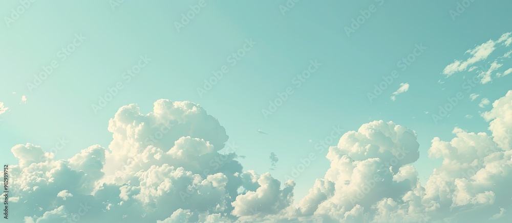 Poster The sky is free of clouds offering a serene backdrop for the copy space image