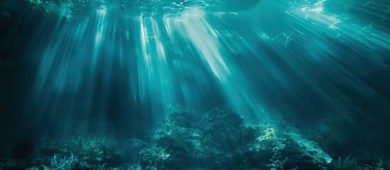 Underwater Sunlight Beams