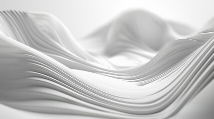Obraz premium Abstract White Wave Background: Elegance in Motion