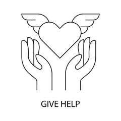 Give Help, Assistance, Support, Aid, Helping Hands, Community Service, Charitable Help, Volunteer Work, Social Good, Providing Help.