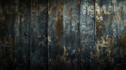Old grunge zinc and rusty background texture, ai