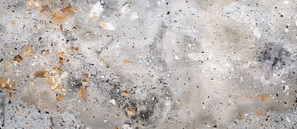 Poster polished stone wall background with a beautiful old terrazzo or marble texture for copy space image