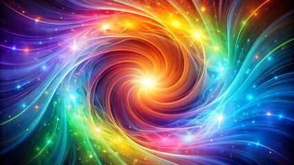 Harmonious Energy Flow: A Tapestry of Light and Color  generative AI