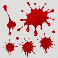 blood splash vector set