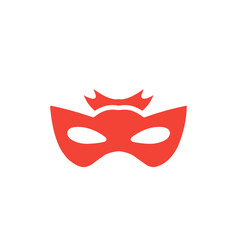 red superhero mask vector