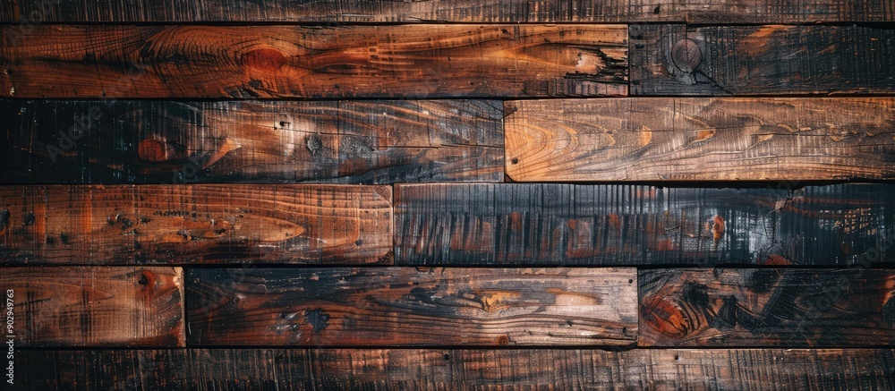 Aufkleber vintage board showcasing a natural pattern wood texture presented as an abstract background with amp