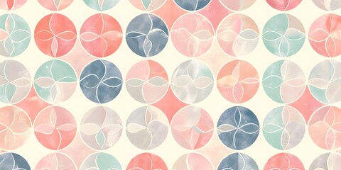 Elegant Minimalist Pattern with Pastel Shades