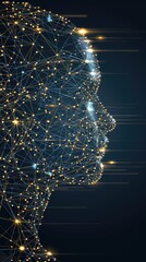 A human face dissolves into a cloud of data particles, illustrating the transformation of identity into digital abstraction