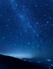 Night Stars on dark blue background