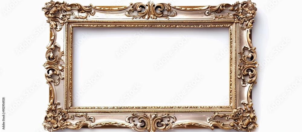Leinwandbilder a photo frame isolated on a white background with copy space image