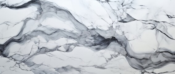 Obraz premium White Marble Texture with Grey Veins