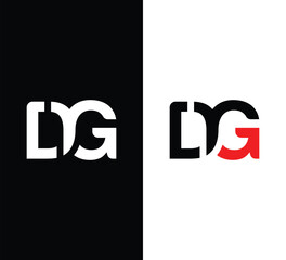 DRG monogram letter logo design