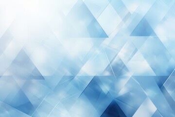 Obraz premium Abstract Geometric Background with Blue and White Triangles