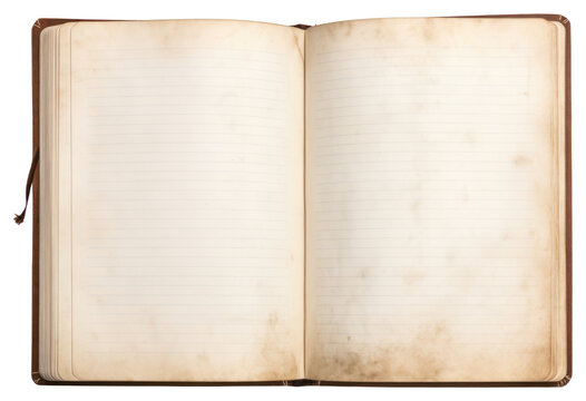 PNG Vintage blank open notebook publication backgrounds diary.