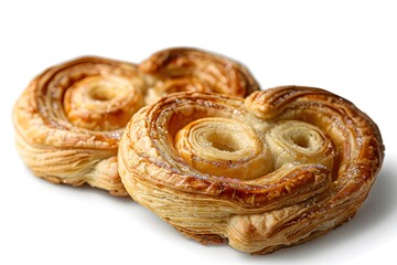 Fototapeta premium Deliciously Flaky Pastry Swirls Perfect for Any Snack Time