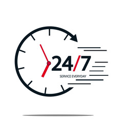24 by 7 service banner