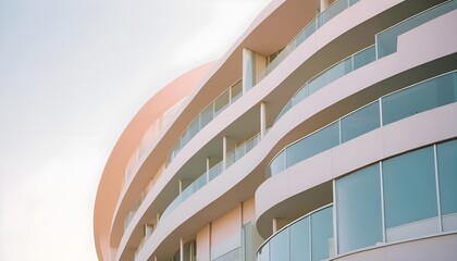 dreamy conceptual modern architectural with curve lines