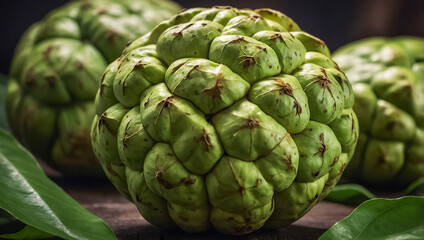 Obraz premium Cherimoya fruit traditional food of Brazil