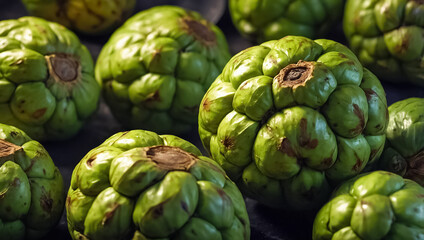 Obraz premium Cherimoya fruit traditional food of Brazil