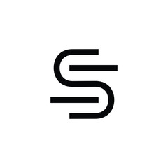 S letter logo design vector