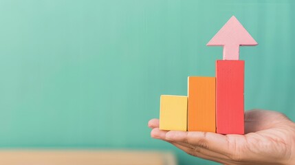 Business strategist presenting a growth plan, right-aligned, pastel background, high resolution,