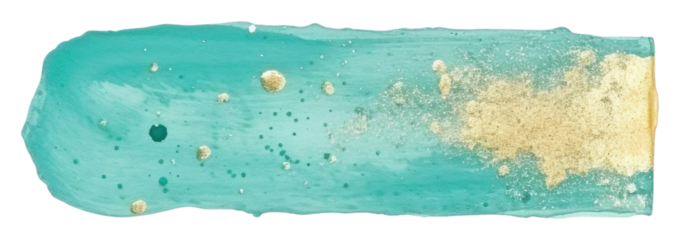 PNG Turquoise mix fresh moss turquoise paint white background.