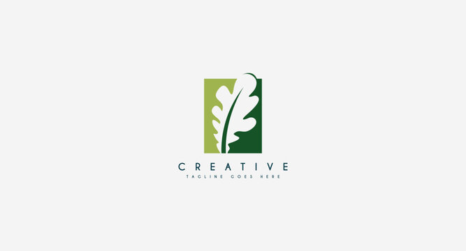 lettuce vegetable logo design vector illustration.