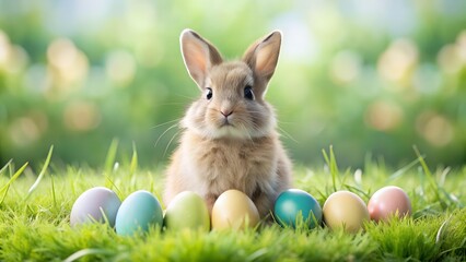 A Tiny Bunny's Easter Surprise: A Springtime Delight  Generative AI