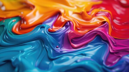 Obraz premium A Close-up Shot of a Liquid diversity chakras, energetic cultural center hues
