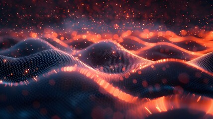 Abstract Waves of Light: A Stunning Visualization of Digital Patterns