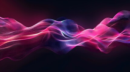Obraz premium Vibrant Waves of Light: A Stunning Abstract Design