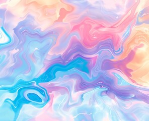 Obraz premium Abstract Vector Artwork with Dynamic Swirls and Bright Colors 