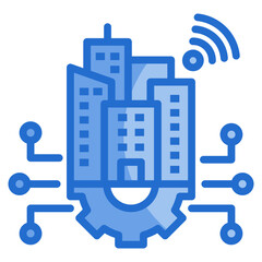 Smart City Icon For Design Element