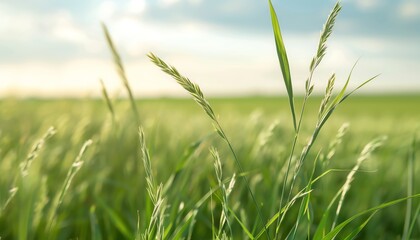 Obraz premium Prairie land with native grasses and burrowing animals, maintaining balance, grassland habitat