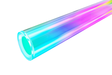 Innovative smart tube lighting solution isolated on transparent background