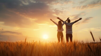 A couple celebrating the payoff of their debt, symbolizing financial freedom achievement