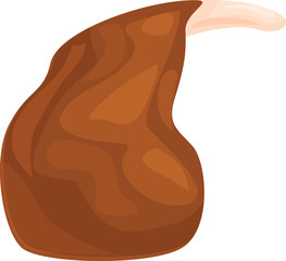 Big piece of meat with bone is lying and waiting for cooking