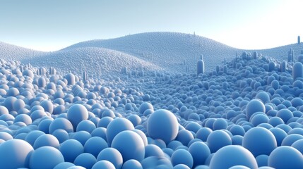 Obraz premium Beautiful blue desert background.