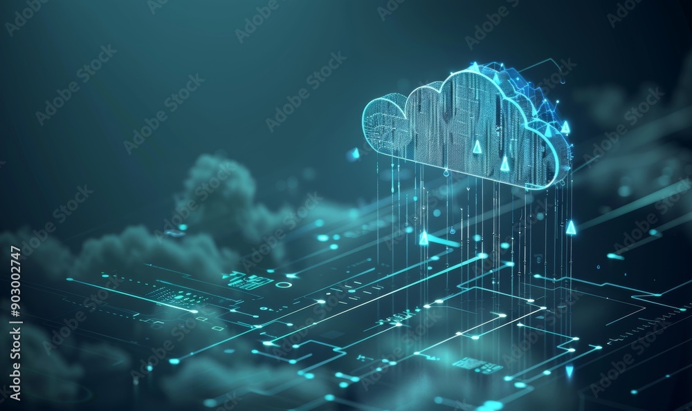 Wall mural machine learning weather forecast, climate prediction tech, data visualization, generative ai