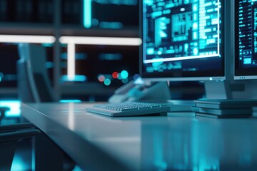 Fototapeta premium In an ultramodern supernatural scene