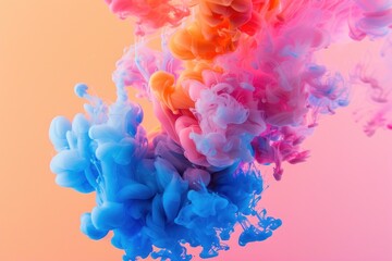 Fototapeta premium Ink drop in water background