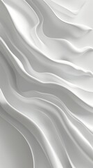Obraz premium White fabric is flowing and forming elegant waves