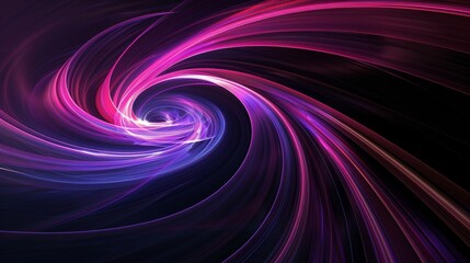 Fototapeta premium Abstract swirling vortex of purple and pink light trails