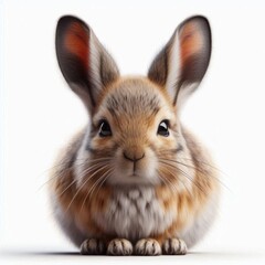 Obraz premium rabbit on white background